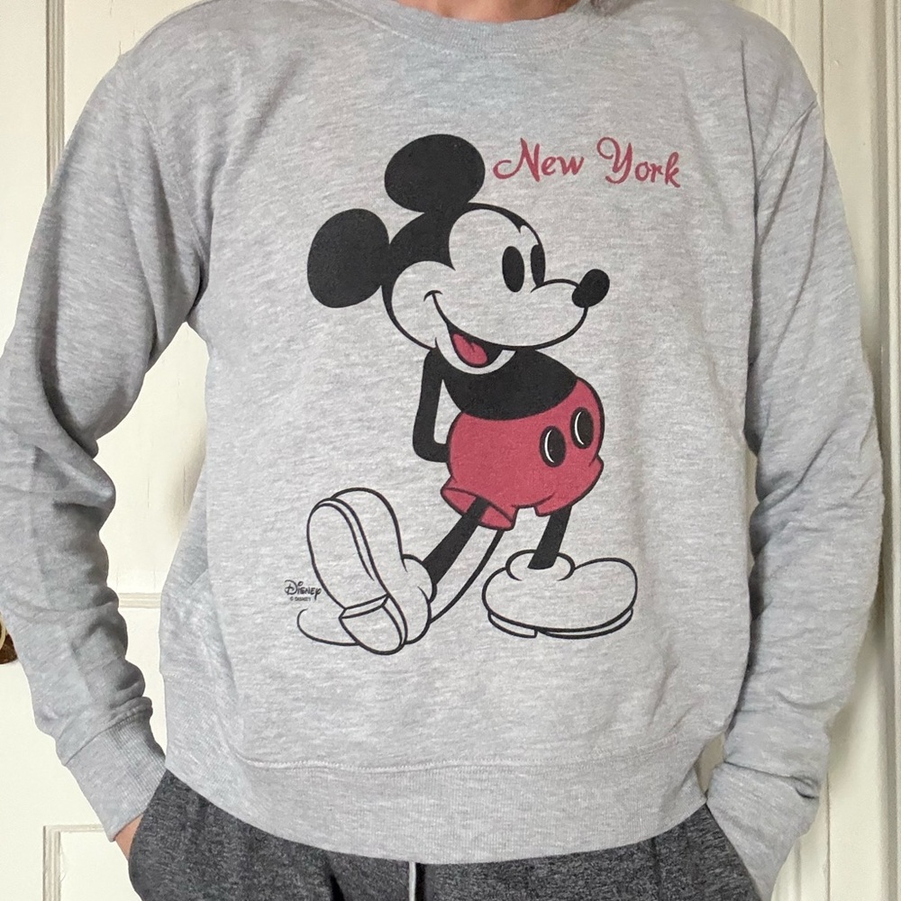 Madewell Disney Gray Mickey Mouse Sweater